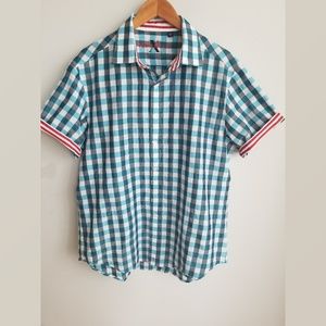 Robert Graham short sleeved button down shirt